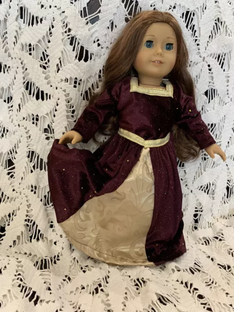 Fits 18" American girl doll Clothes Princess Medieval Renaissance Long Dress