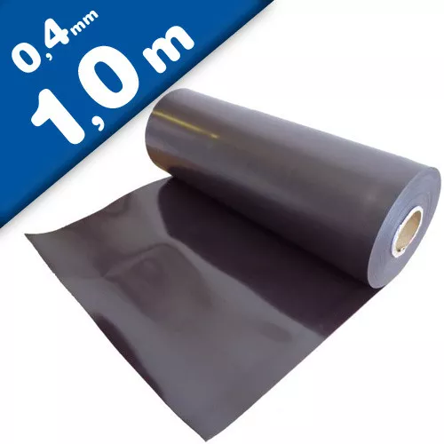 Magnetfolie roh braun unbeschichtet 0,4mm x 62cm x 100cm - Meterware