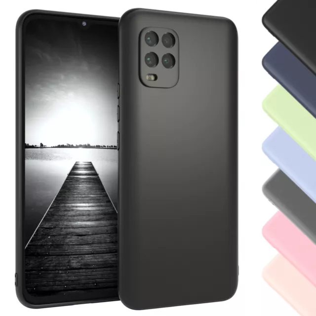 EAZY CASE Hülle für Xiaomi Mi 10 Lite 5G Silikon Schutzhülle Cover Tasche Schutz