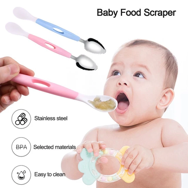 Fruit Puree Tools Baby Food Scraper Apple Puree Spoon Tableware Mud Scraper