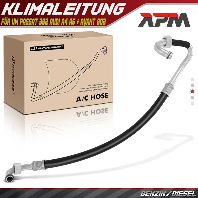 Pair Of FRONT Brake Hoses For Audi A4 B5, A6 C5, Skoda Superb, VW Passat (VEGO)