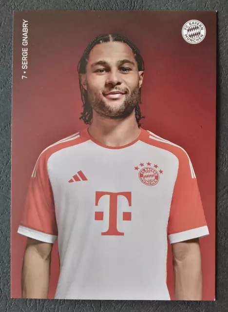 9304 Serge Gnabry Bayern München 2023/24 Autogrammkarte Druck signiert