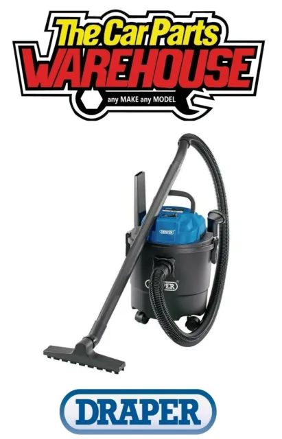 Draper 90107 230V 1250W 15L Wet & Dry Vacuum Cleaner