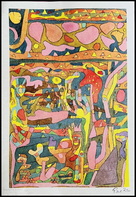 Lithographie Originale Paul Klee – Signée Et Numérotée à La Main, Avec COA (certificat), [Josef Albers]