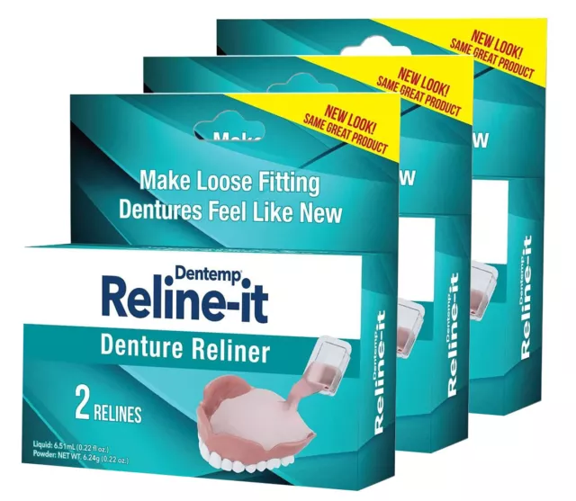 Dentemp Reline-It Denture Reliner - 2 relines