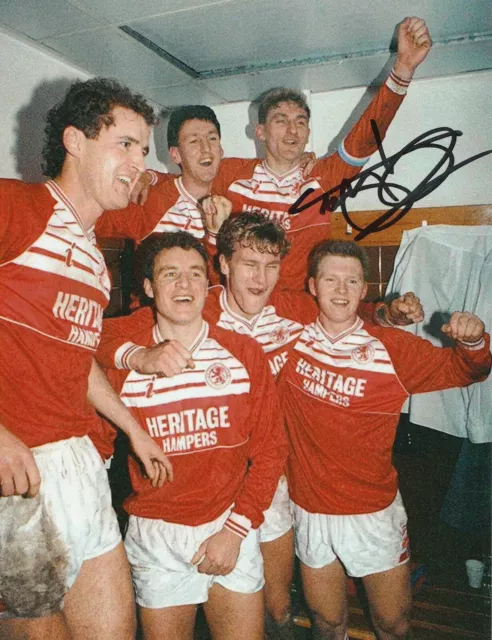 Tony Mowbray Hand Signed 8x6 Inch Middlesbrough Photo Football