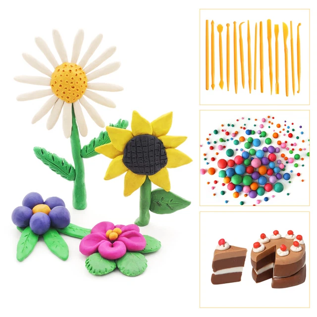 2 Juegos / 28 Piezas Plastic Crafts Clay Modeling Tool Útil