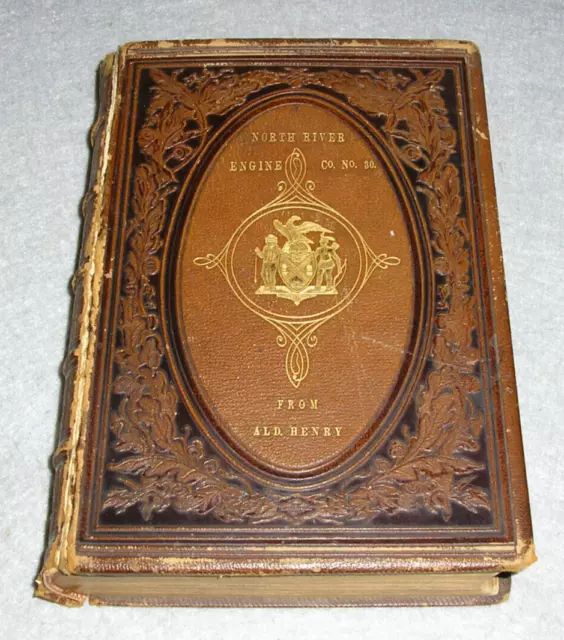 Antique Fire Fighting Book New York City NYC Fire Department Laws FDNY 1860