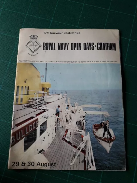Rare 1971 CHATHAM NAVY DAYS Vintage Original Programme Royal Dockyard Kent Naval