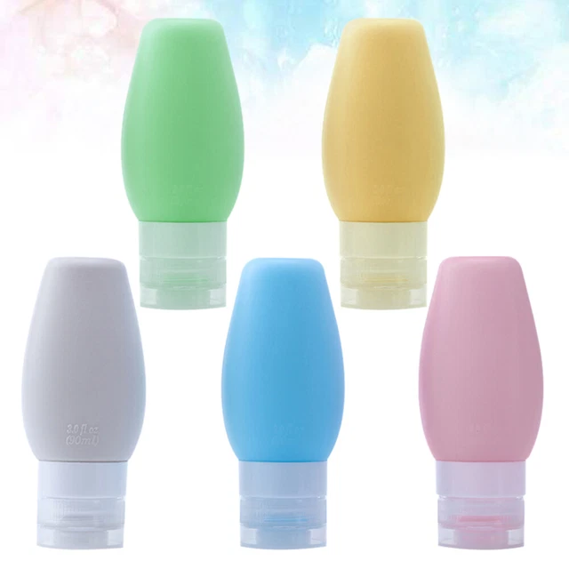 5 pz tubo lozione in silicone bottiglia liquore bottiglie da viaggio tubi