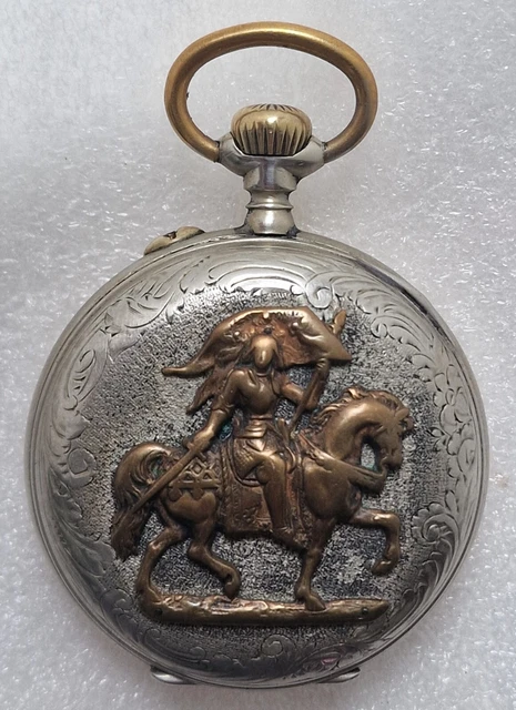Ancienne Montre Gousset Mécanique Rare - Métal - Pour Homme - Vintage - Occasion à Restaurer