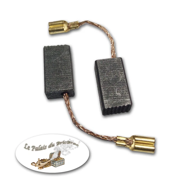 Jeu De 2 Balais De Charbon Pour Moteur électrique - Dimensions 5x8x12 Mm - Référence Générique CB51