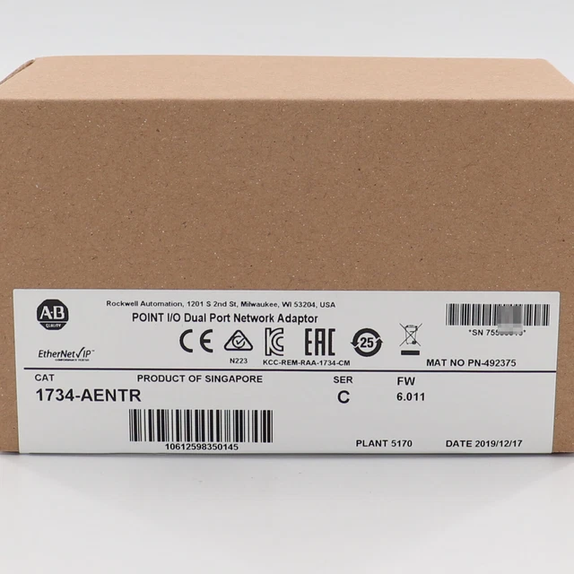 Allen-Bradley 1734-AENTR Ethernet Adapter POINT I/O Module US