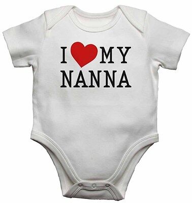 I Love My Nanna - Nuovo Bambino Personalizzato Body body per ragazzi, Ragazze