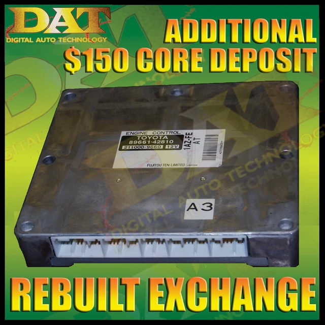 01 02 03 Toyota RAV4 RAV 4 2 0L AT Engine Computer ECU ECM 89661 42652 