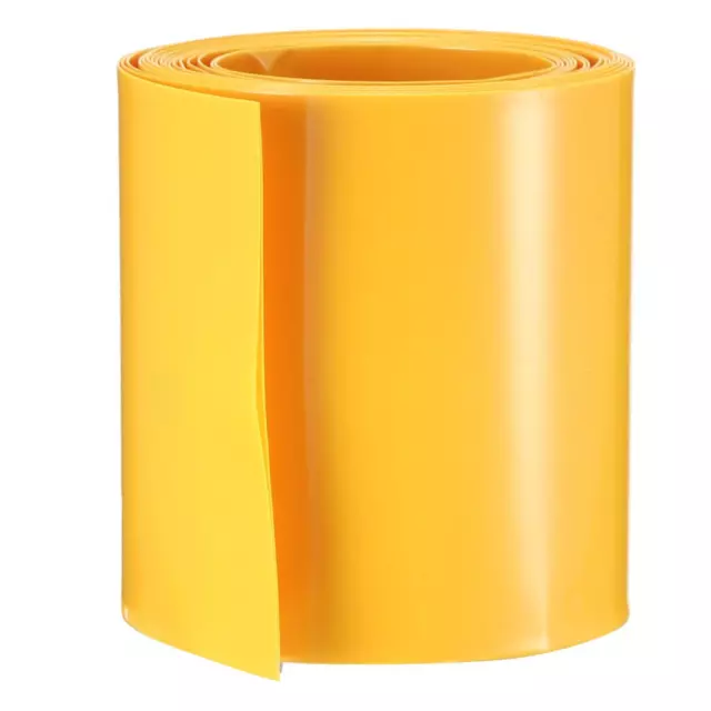 PVC Tubo termoretraibile tubo 56mm AAA pellicola restringibile 2M giallo