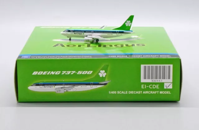 Jc Wings Aer Lingus B737-500 1:400 Die-Cast Model Jc4Ein883 In Stock
