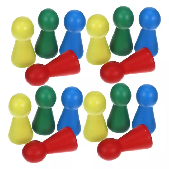 16pcs Small Chess Pieces Wooden Chess Pieces Chess Board Game Accessory