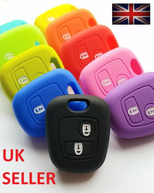 For Peugeot Key 107 207 307 407 106 206 306 406 Remote Cover Case Fob Silicone 5