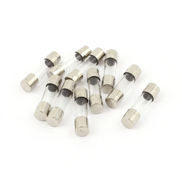 250V 0,4A rapide rapide Blow Lot de 10fusibles en verre Tube 5mm x 20mm