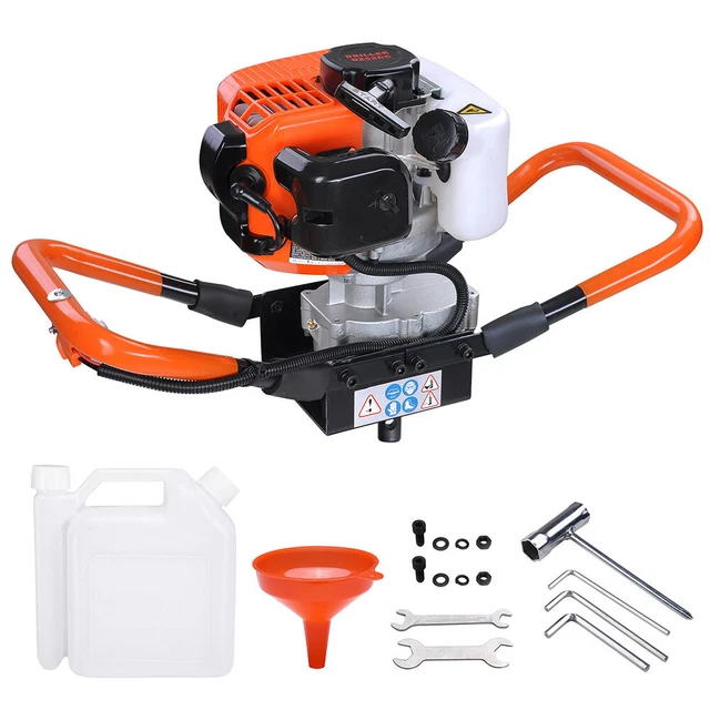 52CC 2.2HP Earth Auger Powerhead 1 or 2 Men Gas Powered Post Hole Digger Machine