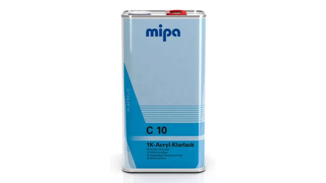 Mipa 1K-Klarlack C 10 (5 l) Acryllack für Zweischicht-Lackierungen