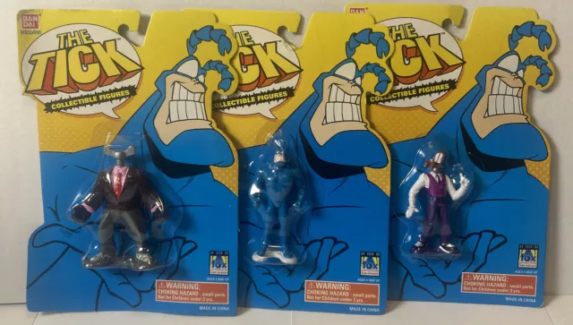 Bandai The Tick Collectible Action Figure Lot of 3