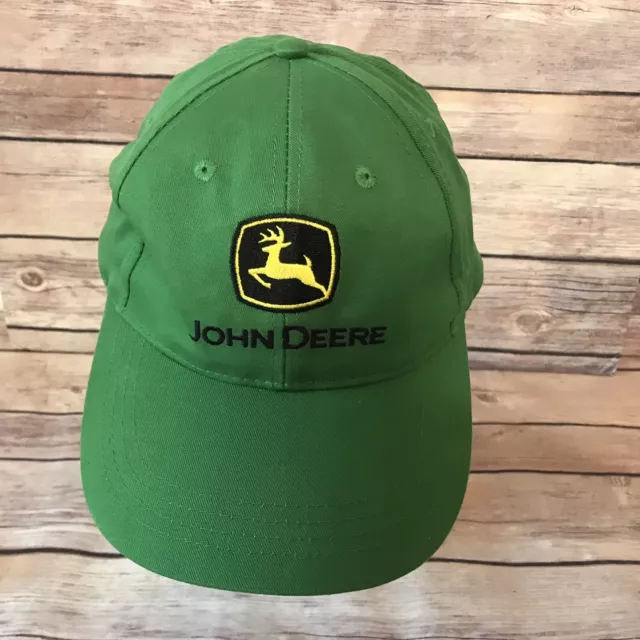 John Deere Nothing Runs Like a Deere Baseball Hat Cap Green Strapback Adjustable