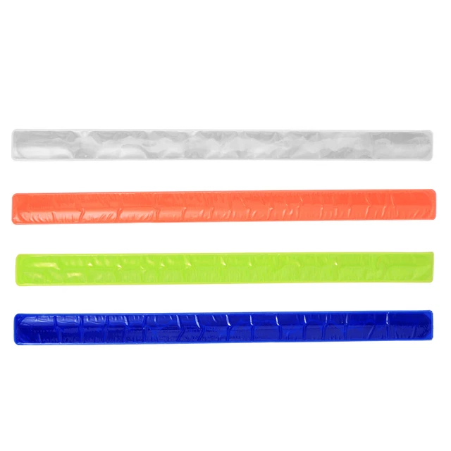 8 pz Braccialetti Riflettenti PVC Braccialetto Corsa Notturna Equitazione Luminoso