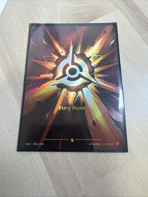 RIFTBOUND ORIGINS FURY Rune (007a/298) Near Mint £10.46 - PicClick UK