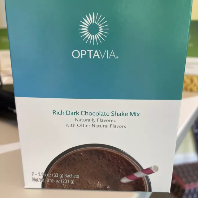 Mezcla de batido de chocolate oscuro rico OPTAVIA - 6 combustibles pérdida de peso vencimiento: 09/2023