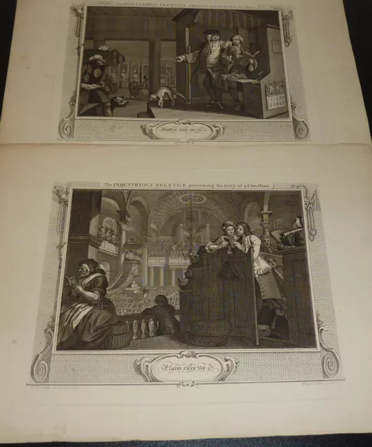 William Hogarth *1697 London sozialkritische Barock Karikatur Industrialisierung
