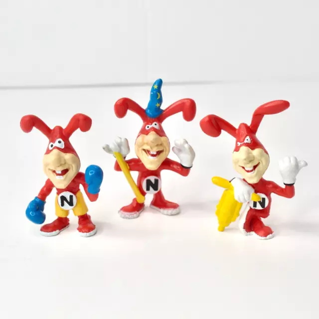 Vintage Dominos Pizza AVOID THE NOID Advertising PVC Toy Figures Lot of 3 90s