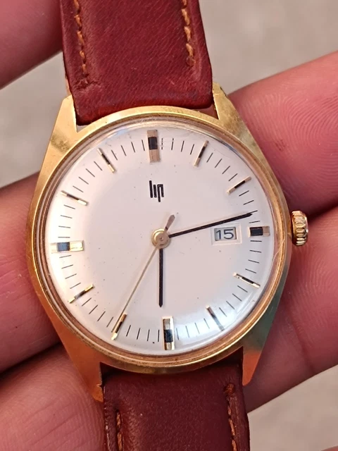 Verre De Montre LIP Baschmakoff Fond Marron - Neuf Sans Boîte