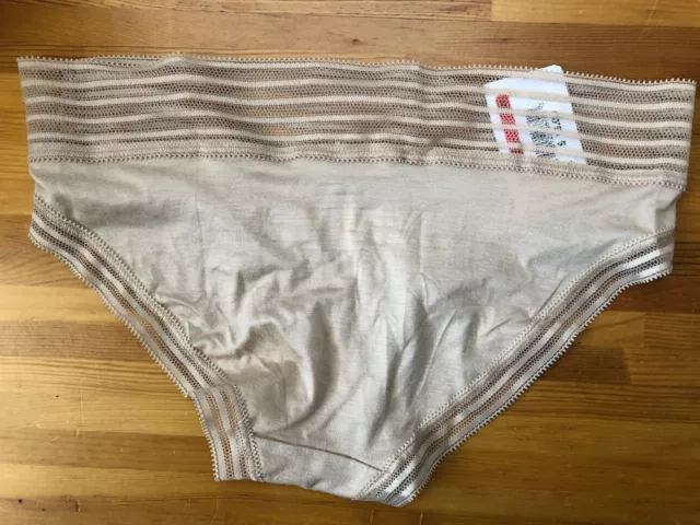 NWTCALVIN KLEIN  Striped Waistband Ultra Soft Modal Nude Bikini XS #3671 $15 2