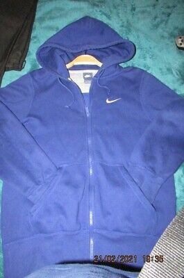 girls /boys  Nike jumper hooded blue size size small
