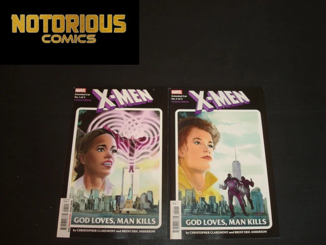 X-Men God Loves Man Kills Extended 1-2 Complete Variant Set Comic Lot Collection