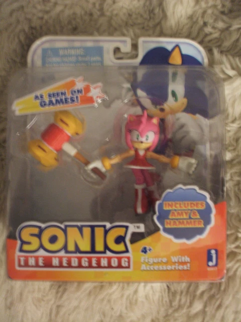 AMY ROSE SONIC the hedgehog action figure with magic hammer toy jazwares  NEW $182.79
