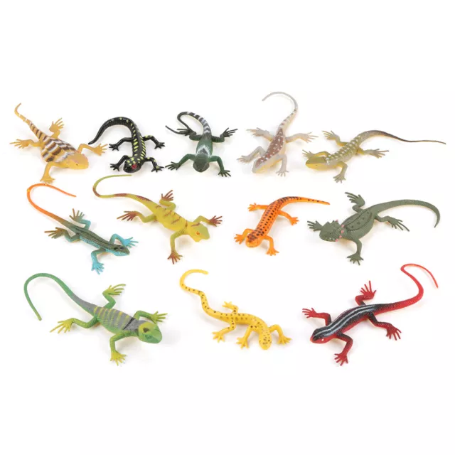 12pc Salamander Eidechse Gecko Echse Garten 12-15cm