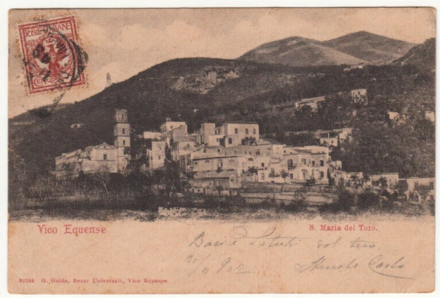 23-24100 - Napoli Sorrento - Vico Equense S.maria Del Toro Viaggiata 1902