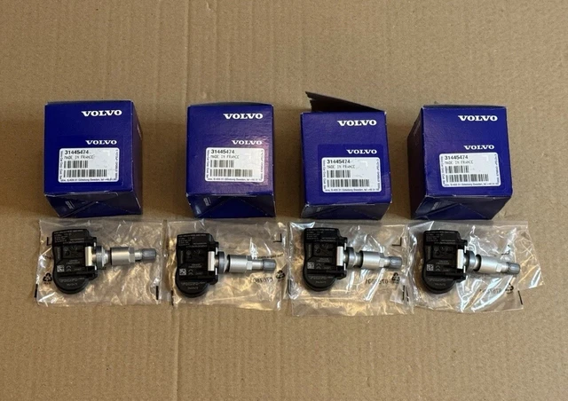 x4 VOLVO C30 XC60 XC70 XC90 Tyre Pressure Monitor TPMS Sensors 31445473 Genuine