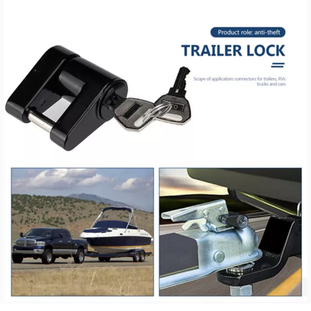 fr Anti-theft Trailer Hitch Lock Hitch Security Protector 1/4 Inch for RV Truck 3