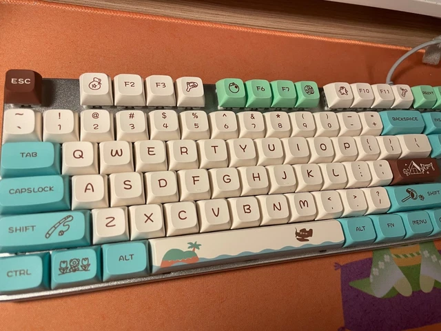 Set Keycap Animal Crossing 134 Tasti – XDA, PBT, Per Tastiere Meccaniche MX (solo Keycap)