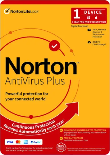 NEW Symantec Norton AntiVirus 2023 PLUS basic License 1 pc 1 year