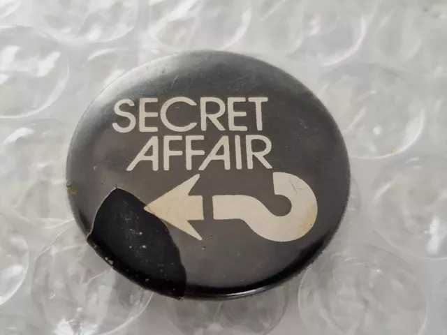 Secret Affair 1970/80s Original Vintage Pin Badge Mod Revival Power Pop Scooter