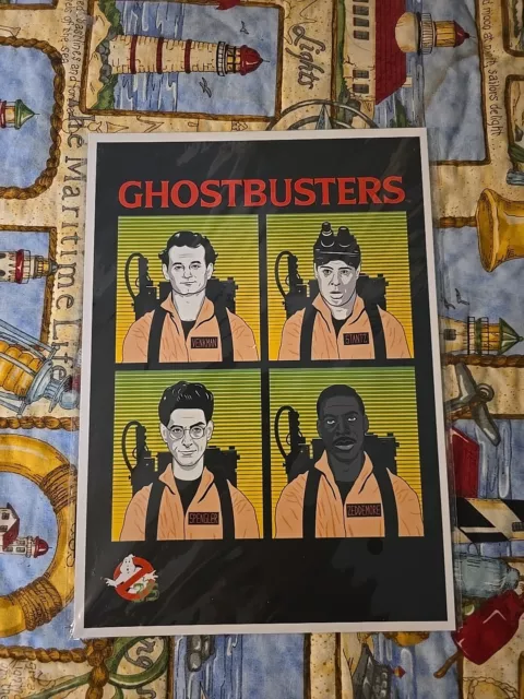 Ghostbusters 35th Anniversary 7x10 Art Print CultureFly Exclusive! New & Sealed!