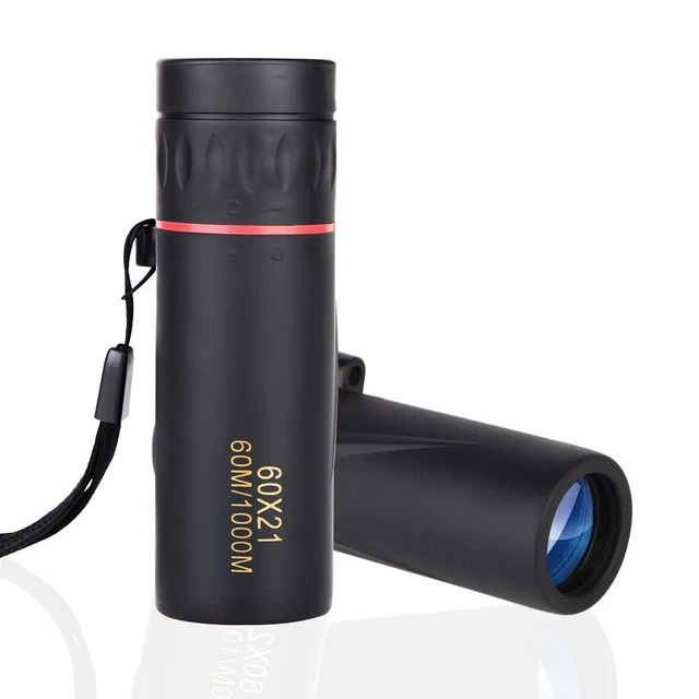Mini telescopio ligero de 60x21 para óptica cristalina de viaje y aventura