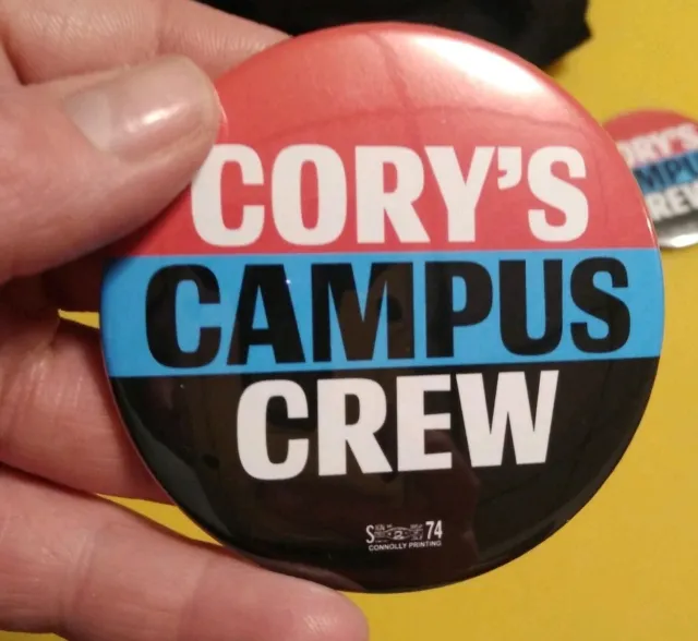 CoryBooker 2020Presidential Candidate Official Campaign ButtonCory's Campus Crew