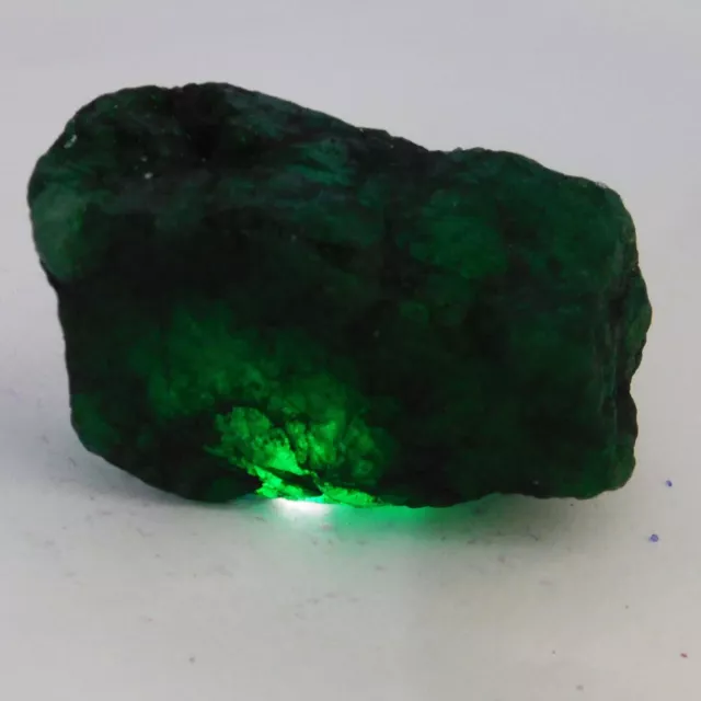 450 Ct Natural Emerald Huge Rough Earth Mined CERTIFIED Green Loose Gemstone 3