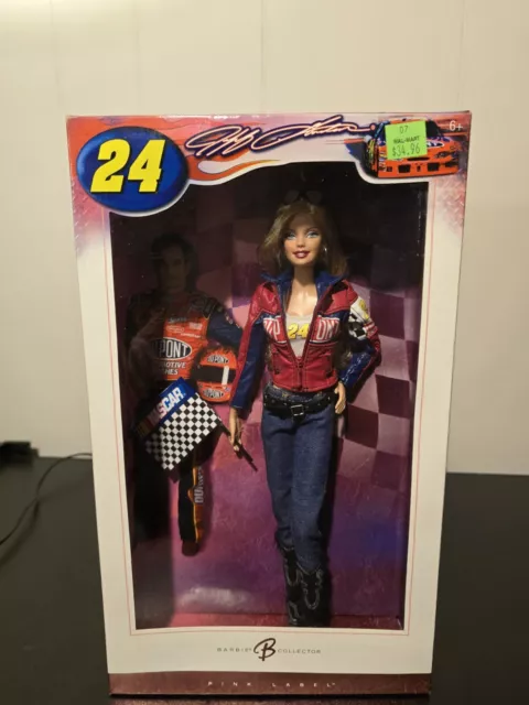 Barbie Nascar Jeff Gordon Pink Label 2006 Mattel Excellent Condition NIB